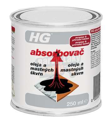 HG Absorbovač oleje a mastných skvrn a oleje 250ml