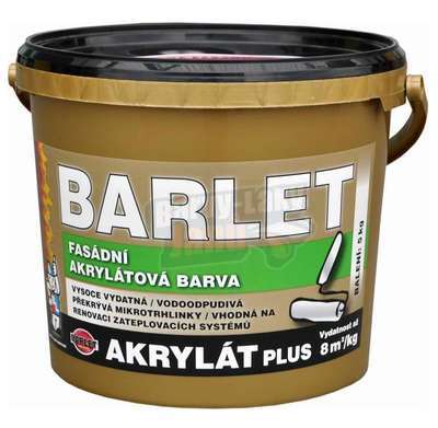 Barlet Akrylát plus Fasádní barva bílá