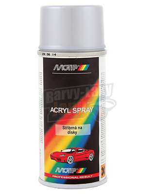 Barva na disky kol Stříbrná 150ml Motip