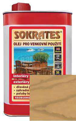 Olej pro venkovní použití Přírodně hnědý Sokrates 