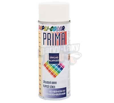 Základní barva ve spreji Bílá 400ml Prima