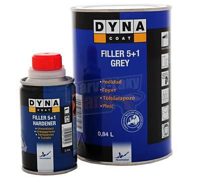 Plnič na auto Šedý 5+1 sada s tužidlem 1l Dyna