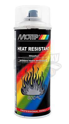 Žáruvzdorná barva ve spreji Bezbarvá do 800°C 400ml