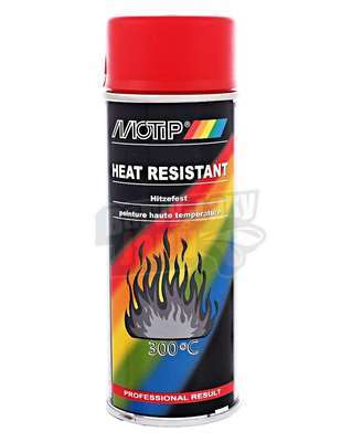 Žáruvzdorná barva ve spreji Červená do 300°C 400ml