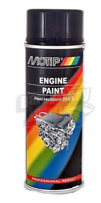 Barva na motory ve spreji Černá lesklá 400ml Motip
