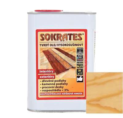 Tvrdý olej vysokosušinový na dřevěné podlahy 0,6l Sokrates