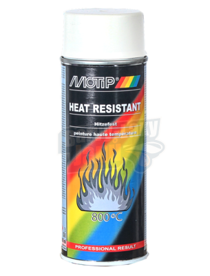 Žáruvzdorná barva ve spreji Bílá do 800°C 400ml