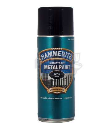 Hammerite sprej Přímo na rez Černý satén
