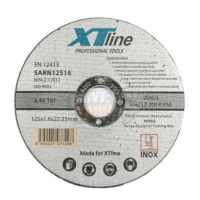 Kotouč řezný na ocel a nerez 125x1,6x22