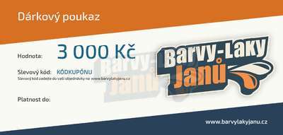 Dárkový poukaz v hodnotě 3000 Kč