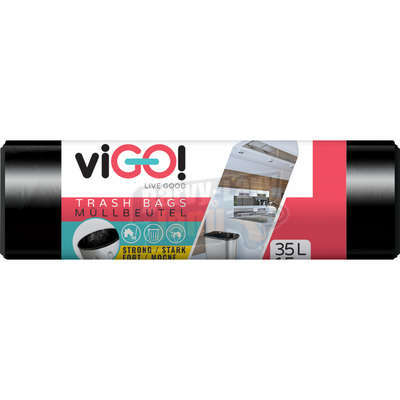 Sáčky do koše 35L  15ks,22µ