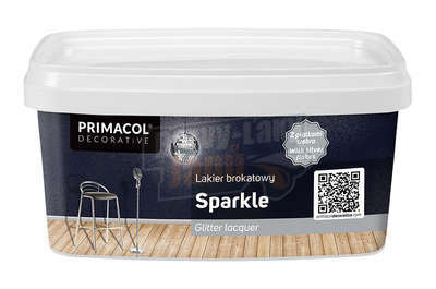 Bezbarvý lak Sparkle se stříbrnými třpytkami 1l