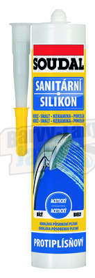 Sanitární silikon Protiplísňový  Bílý Soudal 310ml