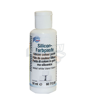 Pasta na barvení silikonu 50ml Bílá
