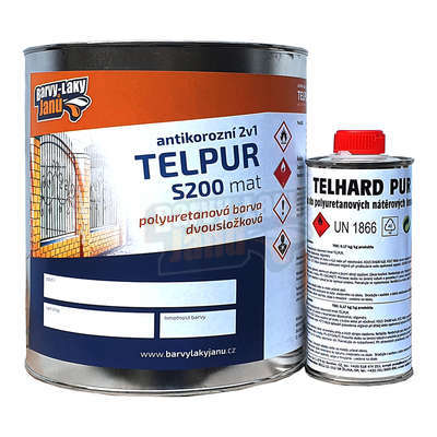 Polyuretanová barva 2v1 RAL 7031 Šedomodrá s tužidlem Matná