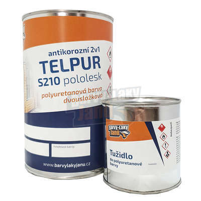 Polyuretanová barva 2v1 RAL 7024 Šedá grafitová s tužidlem Pololesklá