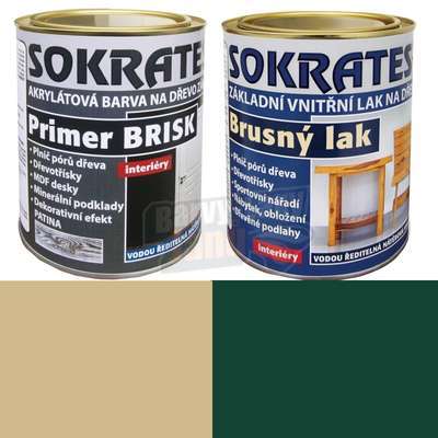 Antik sada na patinování Zelený jaguár