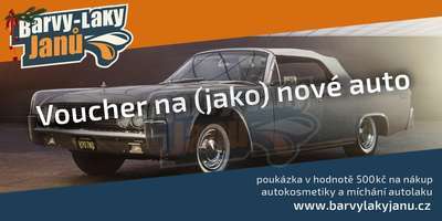 Voucher na (jako) nové auto 500 Kč