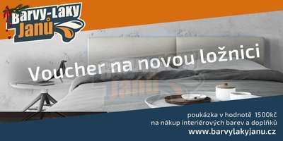 Voucher na novou ložnici 1500 Kč