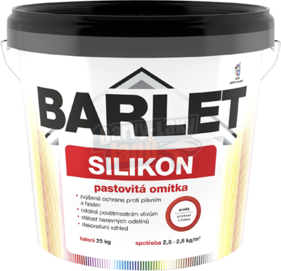 Fasádní silikonová omítka Barlet 1.5 25kg