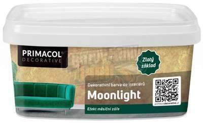 Metalická barva na stěnu Moonlight Gold 1l