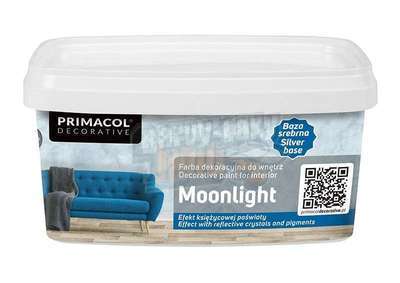 Metalická barva na stěnu Moonlight Silver 1l