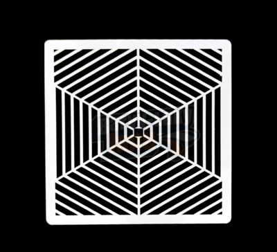 Šablona na malování S04 15cm x 15cm - Pavučina