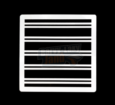 Šablona na malování S08 15cm x 15cm - Pruhy