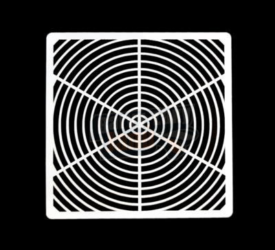 Šablona na malování S09 15cm x 15cm - Letokruhy