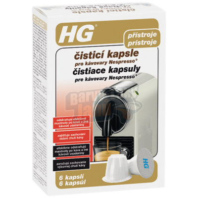 HG Čistič kapsle Nespresso 6x3g