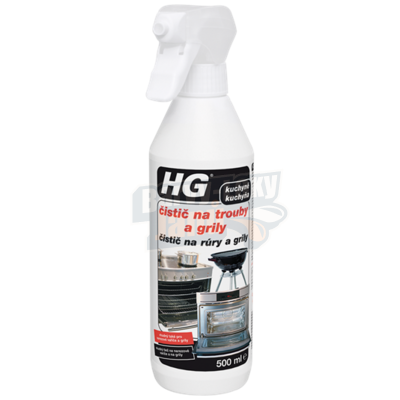 HG Čistič na trouby a grily 0.5l + kartáč na gril