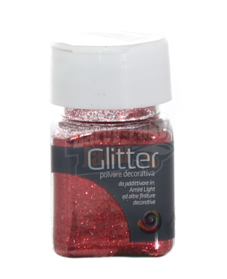 Třpytky Brokát Glitter Rosso 30g Červený