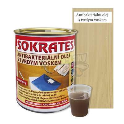 Antibakteriální olej s voskem 0,6l Sokrates