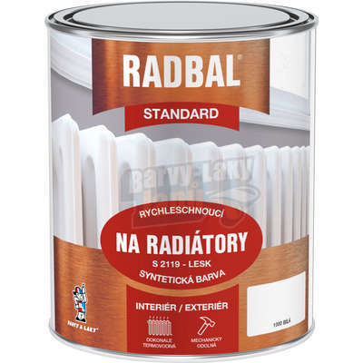 Barva na radiátory Radbal lesklý 0,7kg