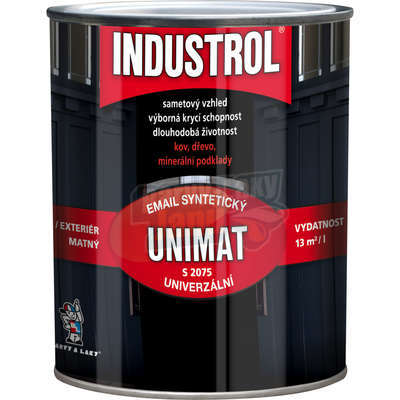 Vrchní matná syntetická barva Industrol 0.6l
