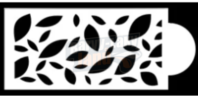 Šablona na malování S53 22,5cm x 11cm Listela Lístečky