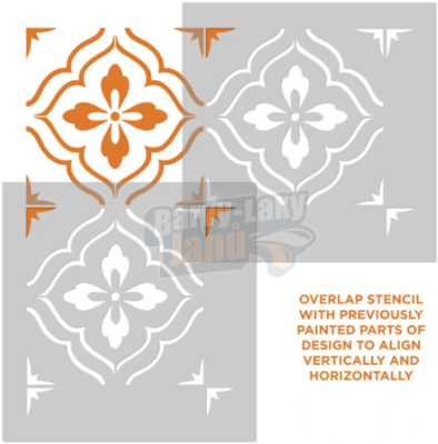 Šablona na malování S48 30cm x 30cm Kamélie