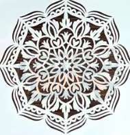 Šablona na malování S69 15cm x 15cm Mandala Thorong La