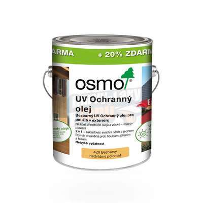 Olej UV ochranný Bezbarvý Osmo 3l